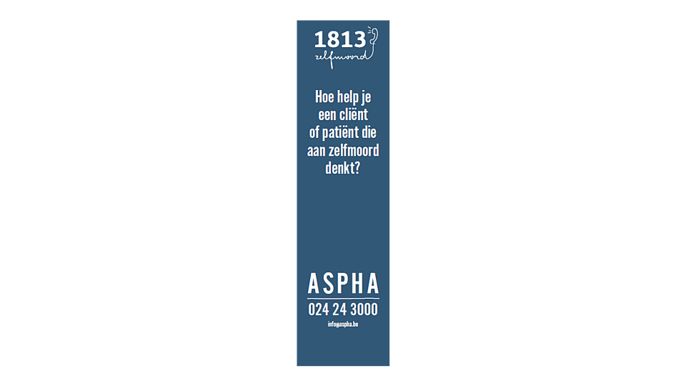 Aspha Folder ASPHA: Hoe help je een cliënt of patiënt die aan zelfmoord denkt ...